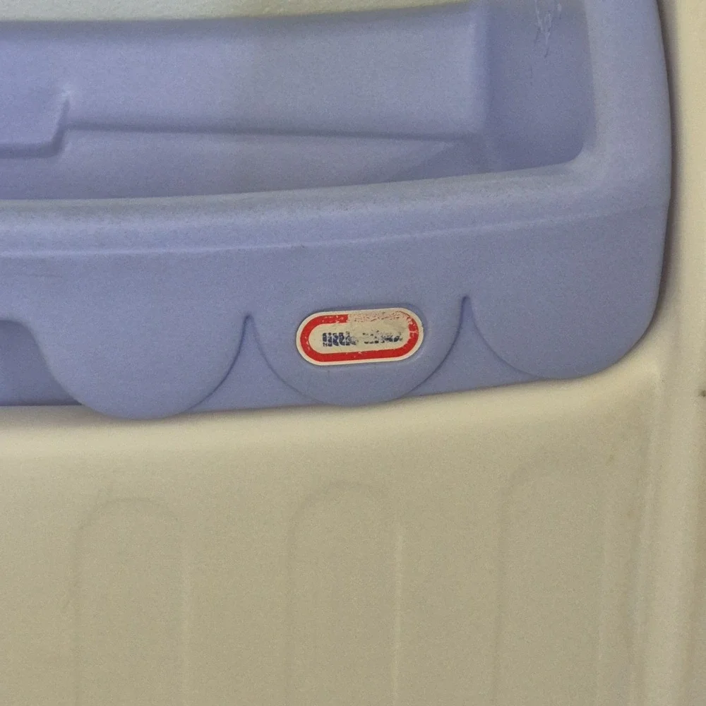Little Tikes Purple & White Toy Storage Changing Table/Bassinet/Storage  RARE